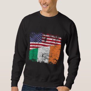 Moletom IRISH ROOTS Half American Flag IRLANAND