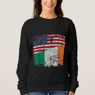 Moletom IRISH ROOTS Half American Flag IRLANAND
