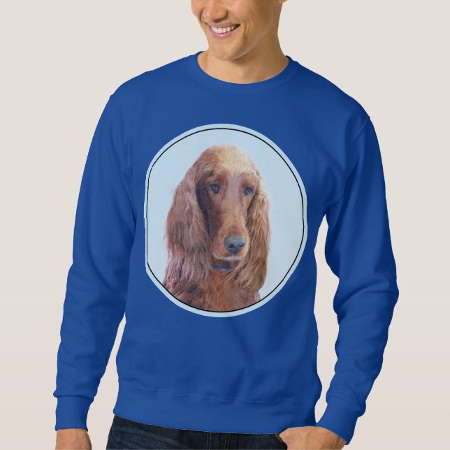 Moletom Irish Setter Painting - Bela Arte Original De Cach (Frente)