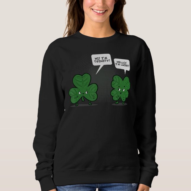 Moletom Irish Shamrockes Young C Rua Patrick Ireland'S Sai (Frente)