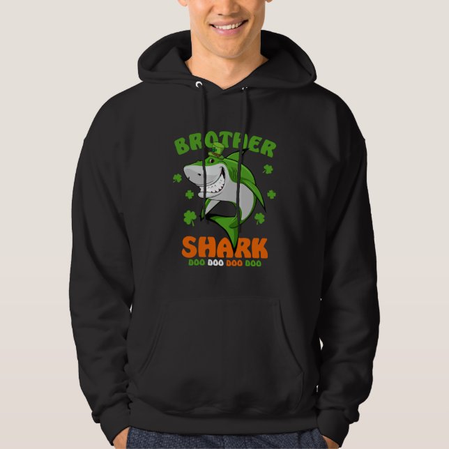 Moletom Irish Shark St Patrick s Day Cute  For Mens Womens (Frente)