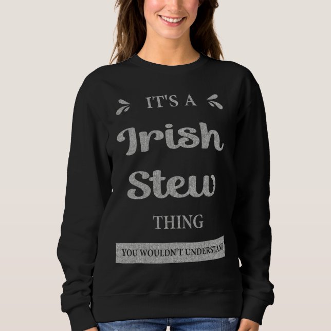 Moletom Irish Stew Ireland Favorite a Comida (Frente)