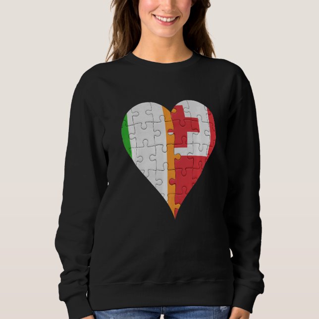 Moletom Irish Togan Flag Heart (Frente)