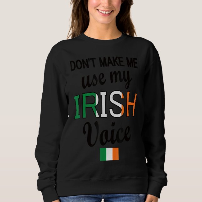 Moletom Irish Voice Ireland Flag Irish Roots (Frente)