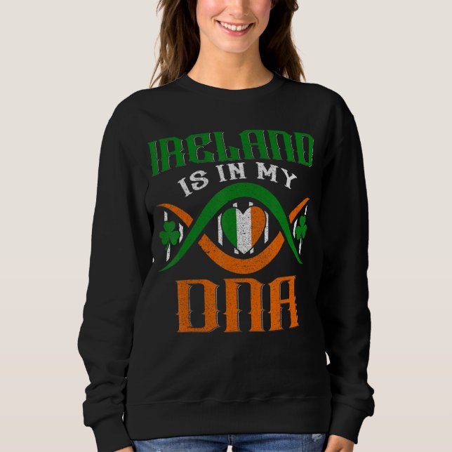 Moletom Irlanda No Meu Dna Irish Roots Saint Patrick S D (Frente)