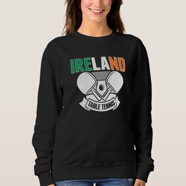 Moletom Irlanda Ping Pong   Suporte da Equipe Irlandesa de (Frente)