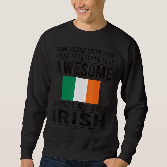 Moletom Irlandês Flag Irlandês Irish Roots 1 (Frente)