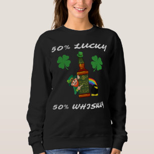 Moletom Irlandês Leprechaun Lucky Charm Whiskey Pote Arco-