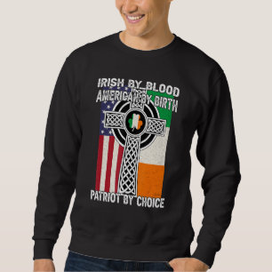 Moletom Irlandês Por Blood American Por Nascimento Saint P