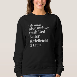 Moletom Irlandês Red Setter Beer Dogs Mulheres Homens