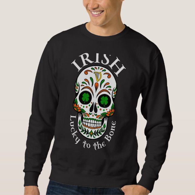 Moletom Irlandês Sorte Para O Osso (Frente)