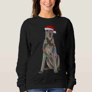 Moletom Irlandês Wolfhound Natal Luz Natal Xmas Cachorro