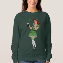 Irlandesa Amante de Cerveja Pin Up