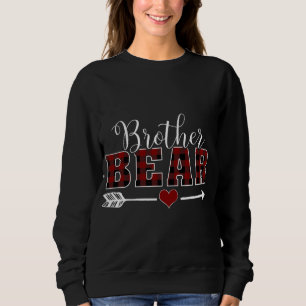 Moletom Irmão Bear Buffalo Xadrez Arrow Heart Son Christm
