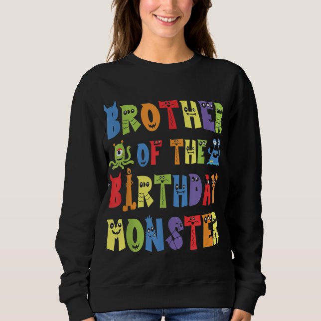 Moletom Irmão Da Alienígena Do Monstro De Aniversário, Cri (Frente)