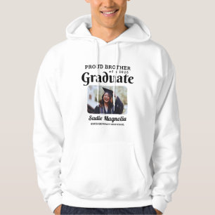 Moletom Irmão Orgulhoso de um Graduado em 2026 Personaliza