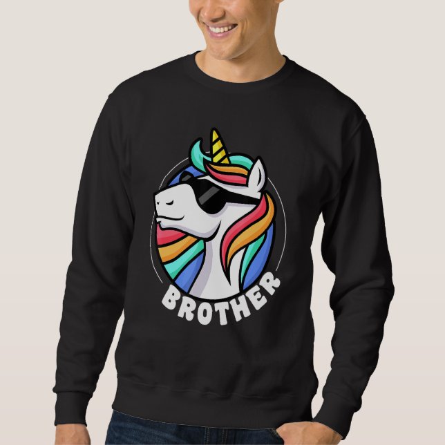 Moletom Irmão Unicorn Para Meninos (Frente)