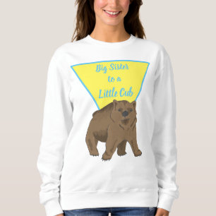 Moletom Irmãs Irmã Grande Urso Bebê Grizzly