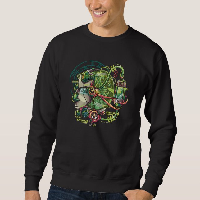 Moletom IRobot ficar verde (Frente)