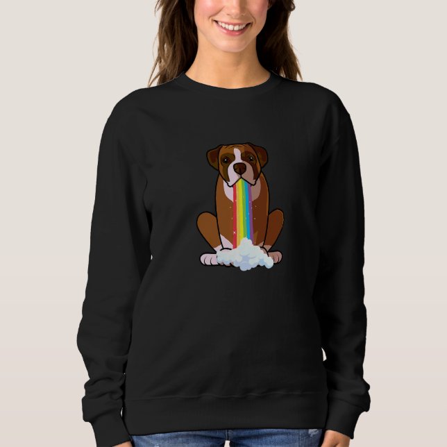 Moletom Irradie Positividade Arco-Íris Cachorro  Boxer Mãe (Frente)