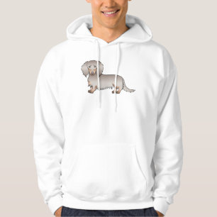 Moletom Isabella E Tan Long Hair Dachshund Cartoon Dog