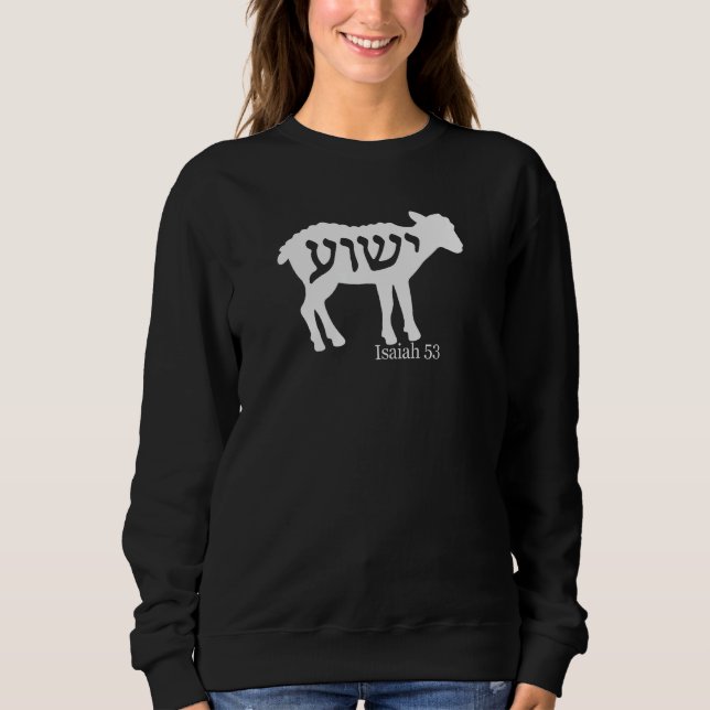Moletom Isaiah 53 Lamb Yeshua Jesus (Frente)