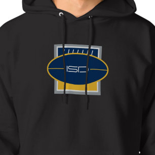 Moletom ISD End Zone Azul Dourado Cinza Futebol Retrô