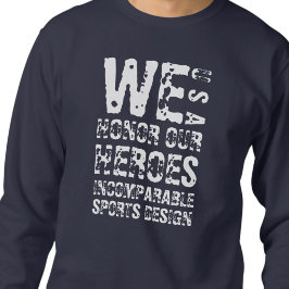 Moletom ISD Homens Nós Honramos Nossos Heróis Crewneck