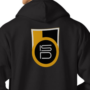 Moletom ISD Masculino Preto e Dourado Estampa Costas Stree