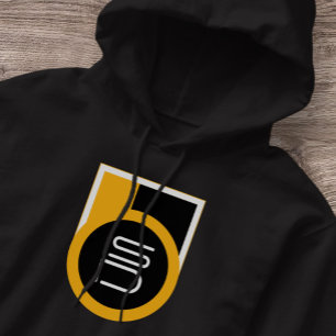 Moletom ISD Masculino Streetwear Retro Preto e Dourado 