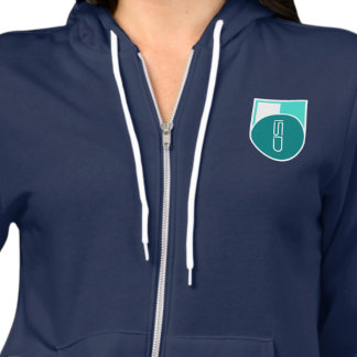 Moletom ISD Mulheres Logotipo Retro Turquesa