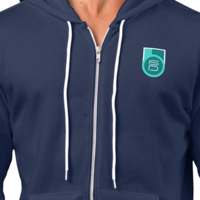 Moletom ISD Turquoise Moda Urbana Logotipo Retro  (Criador carregado)