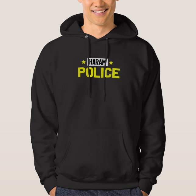 Moletom Islã muçulmano da polícia do Haram (Frente)