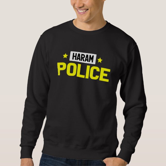 Moletom Islã muçulmano da polícia do Haram (Frente)