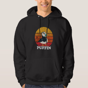 Moletom Islândia Animal Puffin Retro Sunset Seabird Sea P