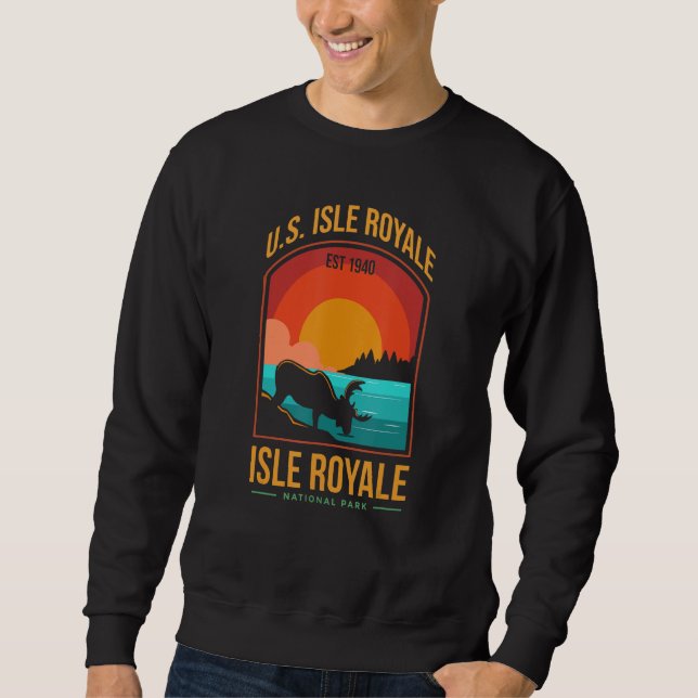 Moletom Isle Royale US National Park Michigan USA Parks Lo (Frente)