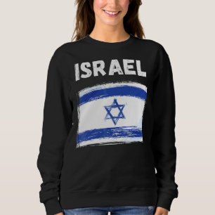 Moletom Israel Flag Holiday Vintage Grunge