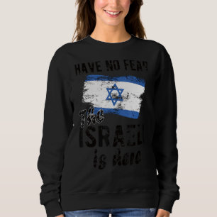 Moletom Israelense Está Aqui Bandeira Israel Raízes Israel