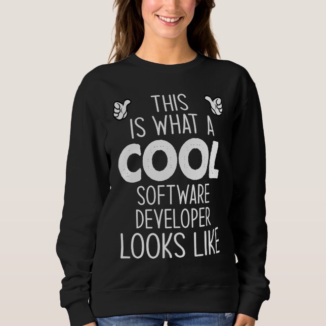 Moletom Isto É O Que Um Desenvolvedor De Software Legal Pa (Frente)