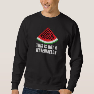 Moletom Isto não é uma melancia - Keffiyeh palestino