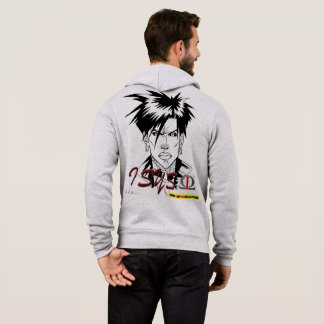 Moletom isys omega hoodie branco e cinza