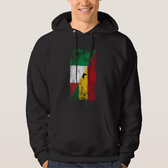 Moletom Itália Gana Flags - Gana italiana (Frente)