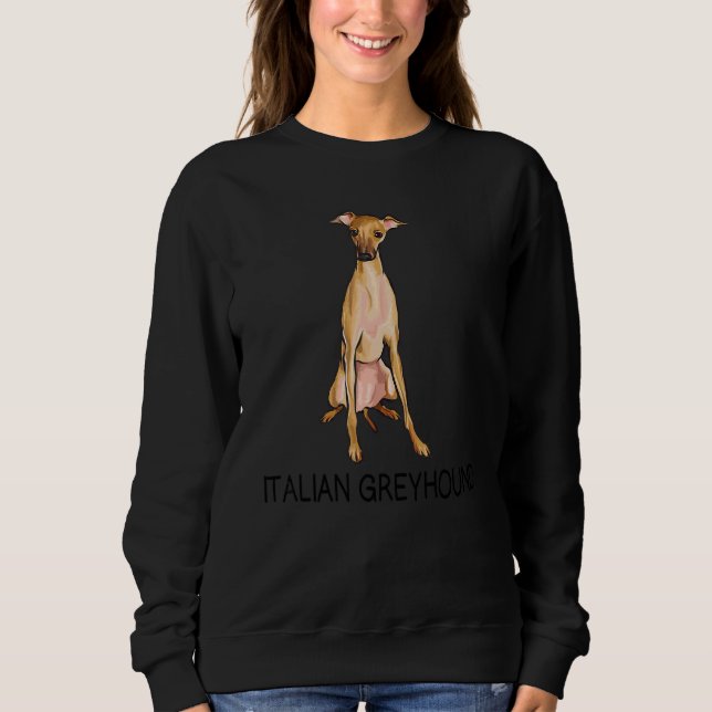 Moletom Italian Greyhound Cachorro Louco  1 (Frente)