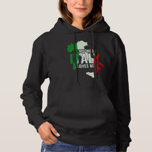 Moletom Italiano Alguém Em Itália Me Ama