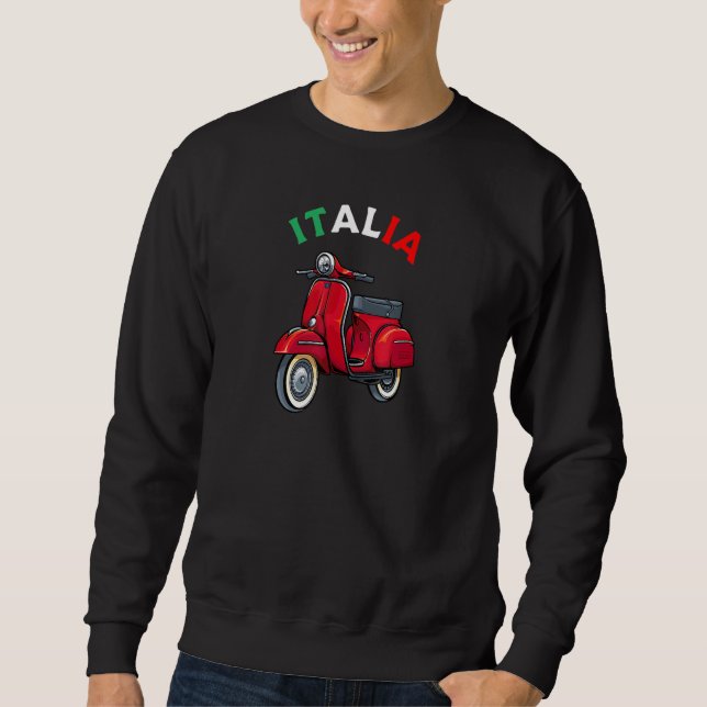 Moletom Italiano Biker Bike Rider Motorcycle Love Italy Sc (Frente)