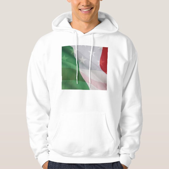 Moletom Italiano e bandeiras dos EUA (Frente)