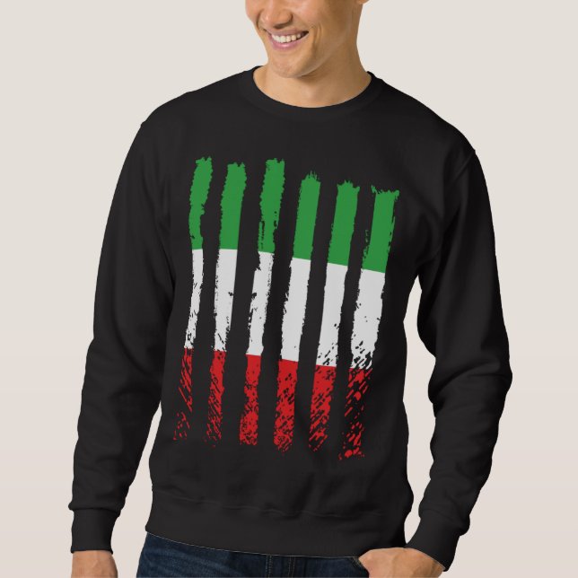 Moletom Italy flag love proud Italian people BACKPRINT (Frente)
