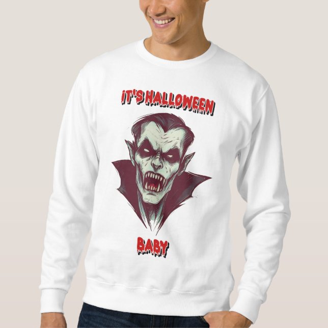 Moletom "It's Halloween Baby : Le Vampire des Ténèbres" (Frente)