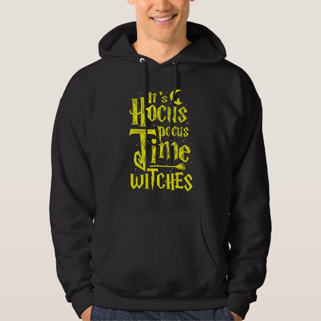 Moletom It's Hocus Pocus Time Witches Cute Halloween (Frente)