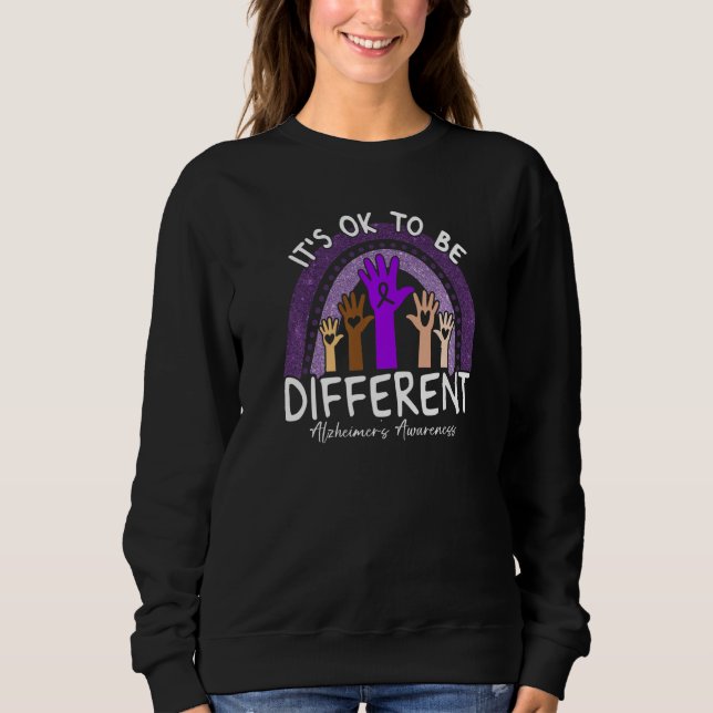 Moletom It's Ok To Be Different Alzheimeru2019s Awareness  (Frente)